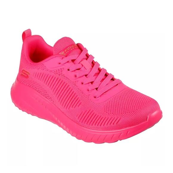 Skechers Pink Women's 10 Bobs Sport Squad Chaos - Cool Rhythms Casual Sneakers - Picture 1 of 9